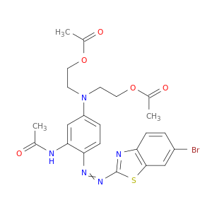 N-[5-[双[2-(乙酰氧基)乙基]氨基]-2-[2-(6-溴-2-苯并噻唑基)二苯基]乙酰胺