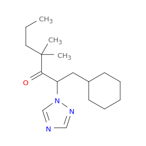 3-Heptanone, 1-cyclohexyl-4,4-dimethyl-2-(1H-1,2,4-triazol-1-yl)-