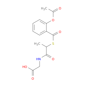 Glycine, N-[2-[[2-(acetyloxy)benzoyl]thio]-1-oxopropyl]-
