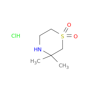 3,3-dimethyl-1lambda6-thiomorpholine-1,1-dione hydrochloride