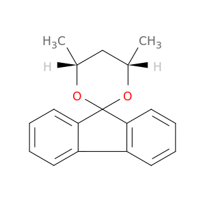 Spiro[1,3-dioxane-2,9'-[9H]fluorene], 4,6-dimethyl-, cis-