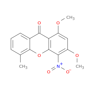 9H-Xanthen-9-one, 1,3-dimethoxy-5-methyl-4-nitro-