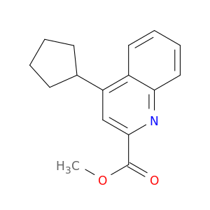 2-Quinolinecarboxylic acid, 4-cyclopentyl-, methyl ester