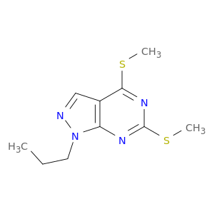 4,6-Bis(methylthio)-1-propyl-1H-pyrazolo[3,4-d]pyrimidine