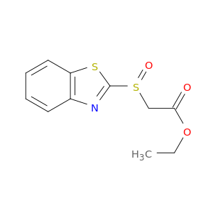 Acetic acid, (2-benzothiazolylsulfinyl)-, ethyl ester