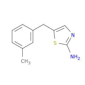 5-[(3-methylphenyl)methyl]-1,3-thiazol-2-amine