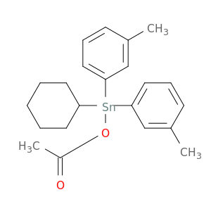 Stannane, (acetyloxy)cyclohexylbis(3-methylphenyl)-