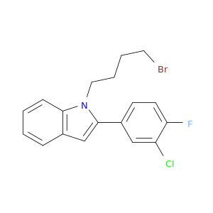 1H-Indole, 1-(4-bromobutyl)-2-(3-chloro-4-fluorophenyl)-