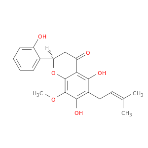 (2R)-5,7-dihydroxy-2-(2-hydroxyphenyl)-8-methoxy-6-(3-methylbut-2-enyl)chroman-4-one