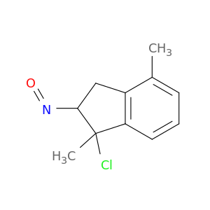 1H-Indene, 1-chloro-2,3-dihydro-1,4-dimethyl-2-nitroso-