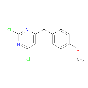 Pyrimidine, 2,4-dichloro-6-[(4-methoxyphenyl)methyl]-
