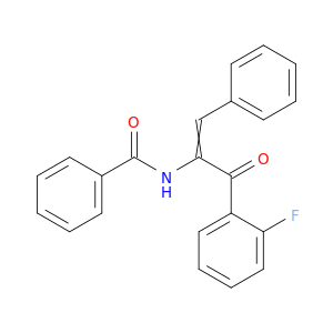Benzamide, N-[1-(2-fluorobenzoyl)-2-phenylethenyl]-