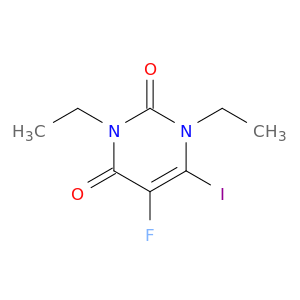 2,4(1H,3H)-Pyrimidinedione, 1,3-diethyl-5-fluoro-6-iodo-