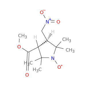 trans-3-Methoxycarbonyl-2,2,5,5-tetramethyl-4-nitromethyl-pyrrolidin-1-oxyl