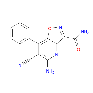 Isoxazolo[4,5-b]pyridine-3-carboxamide, 5-amino-6-cyano-7-phenyl-