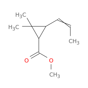 Cyclopropanecarboxylic acid, 2,2-dimethyl-3-(1-propenyl)-, methyl ester