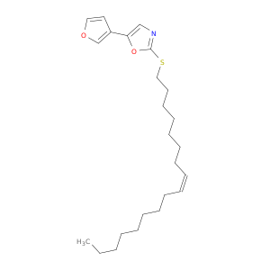 Oxazole, 5-(3-furanyl)-2-[(8Z)-8-heptadecenylthio]-