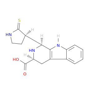 1H-Pyrido[3,4-b]indole-3-carboxylicacid, 2,3,4,9-tetrahydro-1-[(3R)-2-thioxo-3-pyrrolidinyl]-, (1S,3S)-
