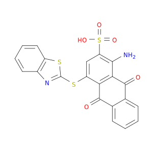 1-氨基-4-(2-苯并噻唑烷硫基)-9,10-二氢-9,10-二氧化硅-2-蒽磺酸