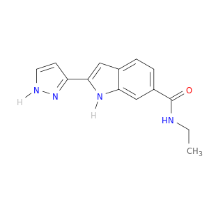 1H-Indole-6-carboxamide, N-ethyl-2-(1H-pyrazol-3-yl)-