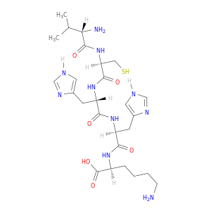 L-Lysine, L-valyl-L-cysteinyl-L-histidyl-L-histidyl-