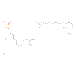 Phosphoric acid,monoisotridecyl ester, dipotassium salt (9CI)