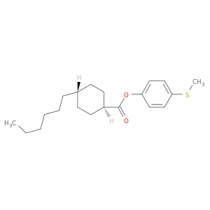 Cyclohexanecarboxylic acid, 4-hexyl-, 4-(methylthio)phenyl ester, trans-