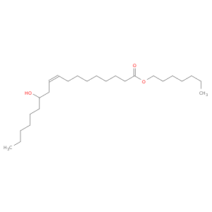 9-十八烷烯酸,12-羟基-,庚基酯,(Z)-