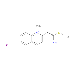 Quinolinium, 2-[2-amino-2-(methylthio)ethenyl]-1-methyl-, iodide