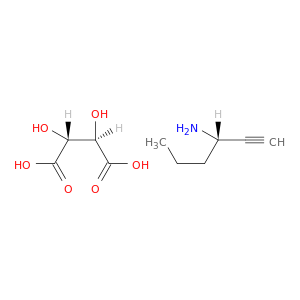 1-Hexyn-3-amine, (S)-, (2R,3R)-2,3-dihydroxybutanedioate (1:1)