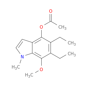 5,6-diethyl-7-methoxy-1-methyl-1h-indol-4-yl acetate