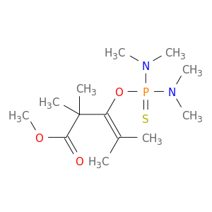METHYL 3-((BIS(DIMETHYLAMINO)PHOSPHOROTHIOYL)OXY)-2,2,4-TRIMETHYL-3-PENTENOATE