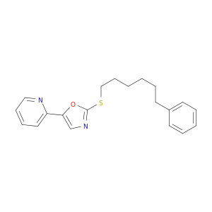 Pyridine, 2-[2-[(6-phenylhexyl)thio]-5-oxazolyl]-