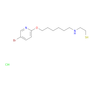 2-({6-[(5-bromopyridin-2-yl)oxy]hexyl}amino)ethanethiol hydrochloride(1:1)