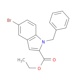 1H-Indole-2-carboxylic acid, 5-bromo-1-(phenylmethyl)-, ethyl ester