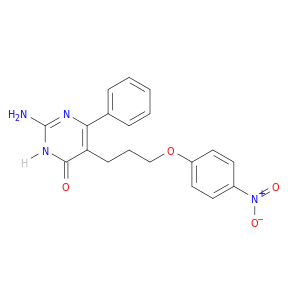 4(3H)-Pyrimidinone,2-amino-5-[3-(4-nitrophenoxy)propyl]-6-phenyl-