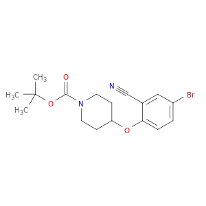 叔-丁基 4-(4-溴-2-氰基苯氧基)哌啶-1-甲酸基酯