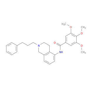 N-(1,2,3,4-TETRAHYDRO-2-(3-PHENYLPROPYL)-5-ISOQUINOLINYL)-3,4,5-TRIMETHOXYBENZAMIDE