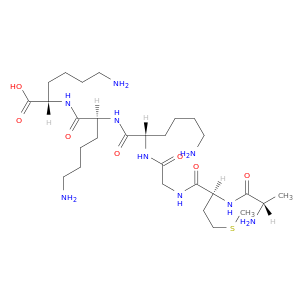 L-Lysine, L-alanyl-L-methionylglycyl-L-lysyl-L-lysyl-