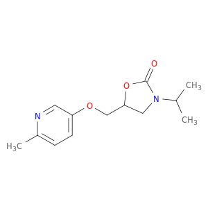 2-Oxazolidinone, 3-(1-methylethyl)-5-[[(6-methyl-3-pyridinyl)oxy]methyl]-