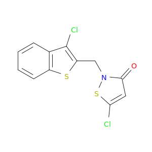 3(2H)-Isothiazolone, 5-chloro-2-[(3-chlorobenzo[b]thien-2-yl)methyl]-