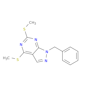 1-Benzyl-4,6-bis(methylthio)-1H-pyrazolo[3,4-d]pyrimidine