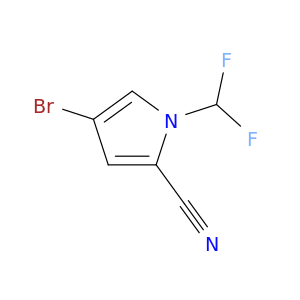 1H-吡咯-2-碳腈,4-溴-1-(二氟甲基)-