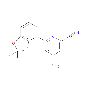 2-Pyridinecarbonitrile, 6-(2,2-difluoro-1,3-benzodioxol-4-yl)-4-methyl-
