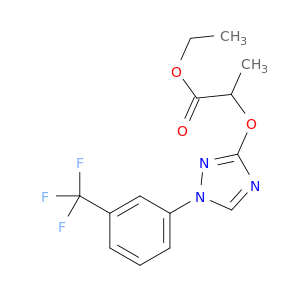 Propanoic acid,2-[[1-[3-(trifluoromethyl)phenyl]-1H-1,2,4-triazol-3-yl]oxy]-, ethyl ester