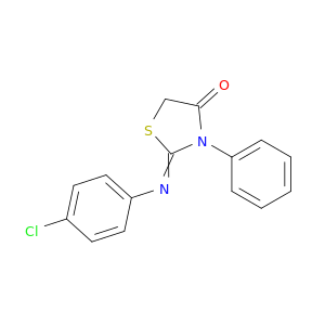4-Thiazolidinone, 2-[(4-chlorophenyl)imino]-3-phenyl-