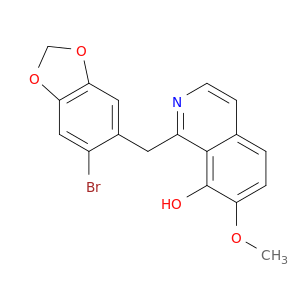 8-Isoquinolinol, 1-[(6-bromo-1,3-benzodioxol-5-yl)methyl]-7-methoxy-