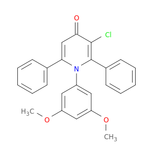 4(1H)-Pyridinone, 3-chloro-1-(3,5-dimethoxyphenyl)-2,6-diphenyl-
