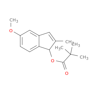 Propanoic acid, 2,2-dimethyl-, 5-methoxy-2-methyl-1H-inden-1-yl ester