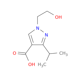 1-(2-Hydroxyethyl)-3-(propan-2-yl)-1H-pyrazole-4-carboxylic Acid